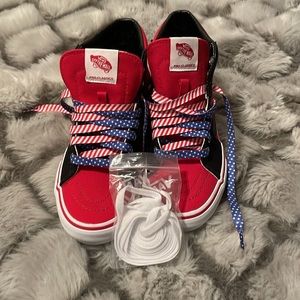 Vans Red and Blue Men's Shoes